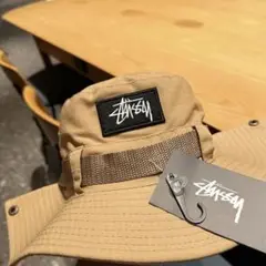STUSSY ベージュ アウトドアハット