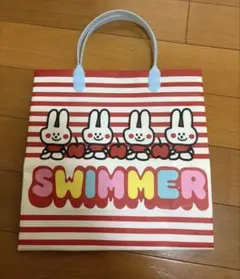 SWIMMER ショッパー ビニール袋 うさぎ柄