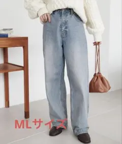 DISCOAT USコットンデニムストレートパンツ　MLサイズのサムネイル