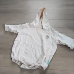 フード付きロンパース 80