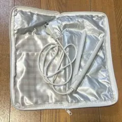 サンキューマート ストレートアイロン 17mm ホワイト ケース付き