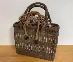 国産岩手産オズのかごバック胡桃くるみ市松編 籠 がま口 山葡萄バッグ あけび 国産岩手産オズのかごバック胡桃くるみ市松編 籠 がま口 山葡萄バッグ