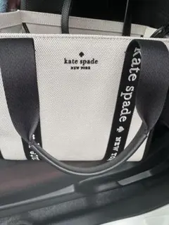 kate spade トートバッグ ホワイト/ブラック