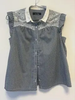 EAST BOY ギンガムチェック ノースリーブシャツ