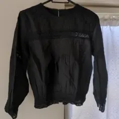 ブラウス　黒　スローブイエナ