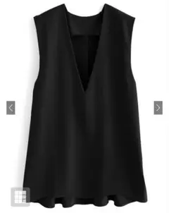 Vネック ノースリーブ トップス