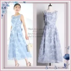 【石川梨華着用】トッコ♡後ろリボン＆飾り釦付きオパールフラワープリントワンピース