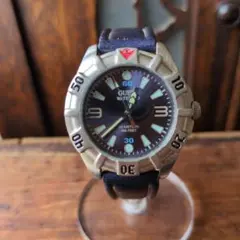希少 電池新品 GUESS ウォータープロ メンズ 腕時計 レザー ベルトのサムネイル