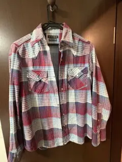 BLUEBLUEブルーブルー　INDIGO DYEチェックシャツ