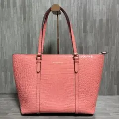 Modaprincipe クロコダイル調 型押し トート バッグ　ピンク 新品