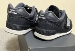 【中古】New Balance キッズシューズ IV574ERV 紺15.5cm