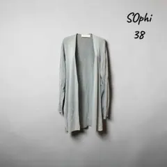 NOLLEY’S sophi ロングカーディガン38 ライトブルー 薄手 羽織りのサムネイル