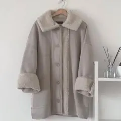 ハイネックリバボアムートンジャケット