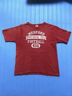 Champion T1011 MEDFORD フットボールT レッド、早めに発送