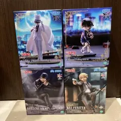 名探偵コナン　フィギュア4点まとめ売り　コナン　怪盗キッド　赤井秀一　降谷零
