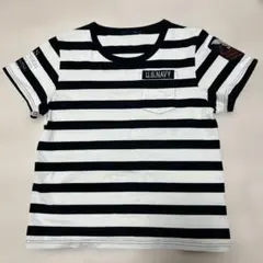 AVIREX ストライプ 半袖Tシャツ U.S.NAVYのサムネイル