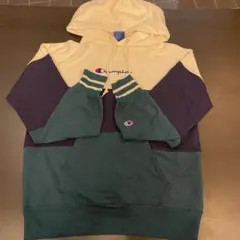 Champion カラーブロックパーカー Lサイズ