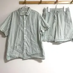 ジェラートピケ ストライプ柄　セットアップ