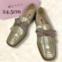 DIANA ダイアナ パンプス ローファー エナメル 24.5