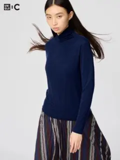 極暖ヒートテック　カシミヤブレンド　タートルネック　M レディース　インナー