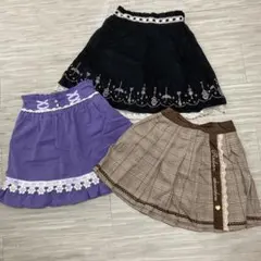 新品　axes femme kids スカパン140cm 3点