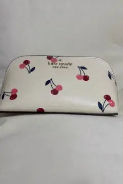 kate spade チェリー柄ポーチ