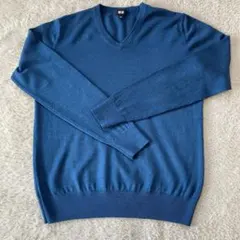 UNIQLO エクストラファインメリノVネックセーター メンズS
