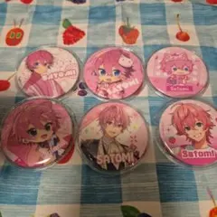 さとみ 缶バッジ 6個セット