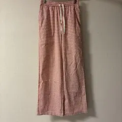 Lovetoxic ピンク チェック ロングパンツ　160cm（最終値下げ❗️）
