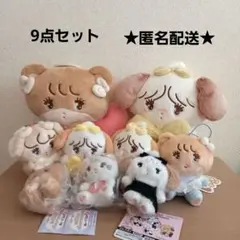 mikko　プライズ　ブラックリボン　天使 等　ぬいぐるみ マスコット　セット