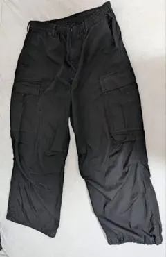 【美品】GU カーゴクロップドパンツ ブラック XL カーゴ ワークのサムネイル