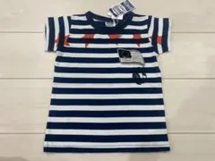 新品 110cm エフオーキッズ 半袖Tシャツ 星スター バックプリント有り