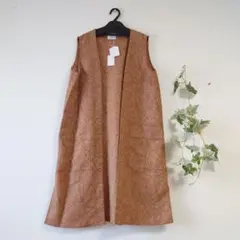 ◎RADIATE THE LIFE DRESS ロングジレキャメル日本製ヤマダヤ