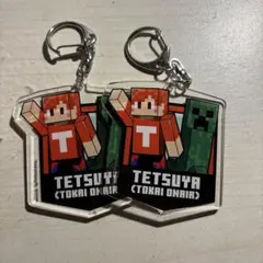 イオン限定 MinecraftスタイルのアクリルキーホルダーS 全5種:かずや①