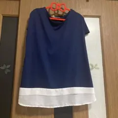 チュニック　裾切り替え　夏