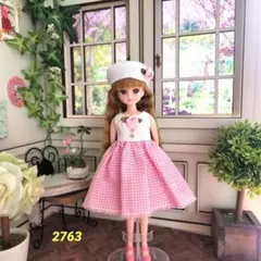 リカちゃん　22センチドール服　ハンドメイド　no.2763　ワンピースのサムネイル
