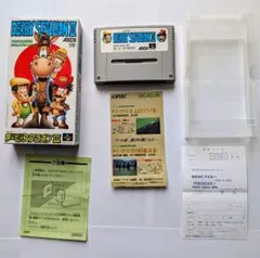 【美品・完品】ダービースタリオンⅢ スーパーファミコン 箱・説明書・ハガキ付