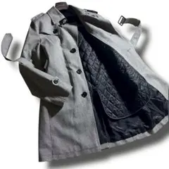 美品 バーバリーブラックレーベル 2way 千鳥 トレンチコート ライナー付き