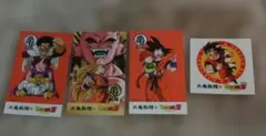 ドラゴンボールZ 丸亀製麺　うどん札3枚　シークレット有り、シール1枚セット