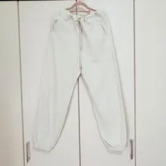 GU スウェット ジョガーパンツ ホワイト