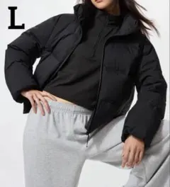 新品　UNIQLO シームレスダウンショートジャケット　L