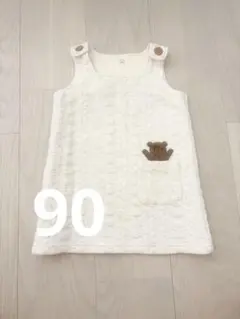 くまポケット ジャンパースカート　90