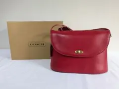 オールドコーチ ショルダーバッグ シティバッグ ターンロック 赤