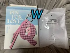 ラブブ　PIN FOR LOVE イニシャルチャーム　W 箱あり　新品未使用