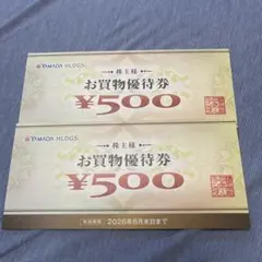 YAMADA HLDGS. お買物優待券 ¥1000