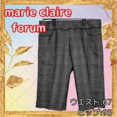 【古着】marie claire forum チェック柄ショートパンツ