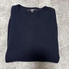 UNIQLO ネイビー 長袖ニットセーター Sサイズ