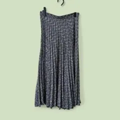 ZARA■プリーツスカートジグザグパターンLサイズ