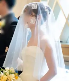 トリートドレッシング 花刺繍　ウェディングベール