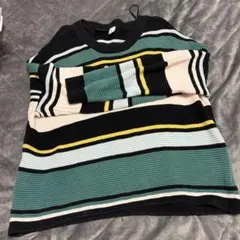 Divided Mサイズ ストライプニット